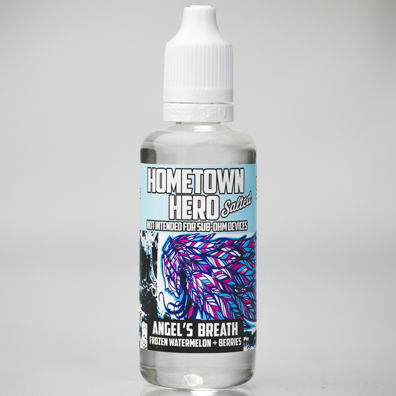 Angel's Breath Salted - Frozen Watermelon + Berries, E Liquid - Hometown Hero